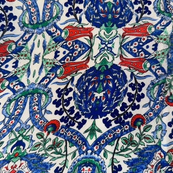 Rebeeca by Lily Soutache Trim Silk Mini Dress Women Size Medium Casual Travel - Picture 6 of 9